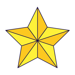 Sticker - star premium quality isolated icon