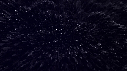 Data reset. Data loss. Computer virus. Technology background. 3D rendering.