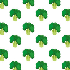 Wall Mural - fresh broccoli healthy vegetables pattern background