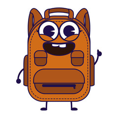 Sticker - school bag equipment kawaii comic character