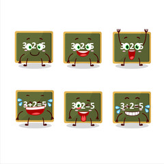 Poster - Cartoon character of chalk board with smile expression