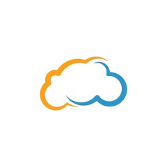 Sticker - Cloud stock vector design