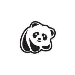 Canvas Print - Panda animal logo design template