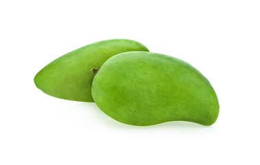 Mango green isolated on white background.