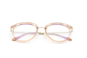 Canvas Print - Pink frame clear glasses