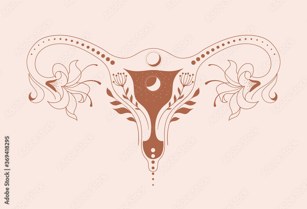Motherhood, maternity, babies and pregnant women logos, collection of fine, hand drawn style vector illustrations and icons  - obrazy, fototapety, plakaty 