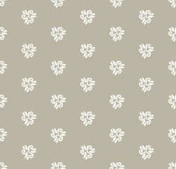 Wall Mural - floral vector ornament. seamless abstract classic background with white flowers. pattern with repeat