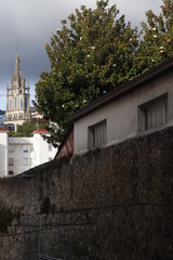 Wall Mural - Church in a neighborhood of Bilbao