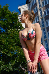 girl with skateboard