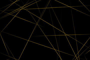 Abstract black with gold lines, triangles background modern design. Vector illustration EPS 10.