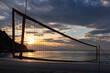 © Tatiana - A volleyball net on sunset sky background at the beach. Koh Pangan island, Thailand.