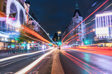 traffic at night