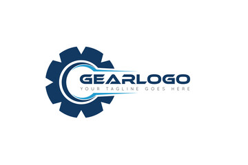 modern gear service logo, icon, symbol, vector illustration