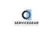 © squidone - modern gear service logo, icon, symbol, vector illustration