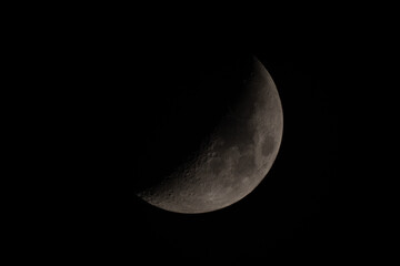 Wall Mural - half moon on night