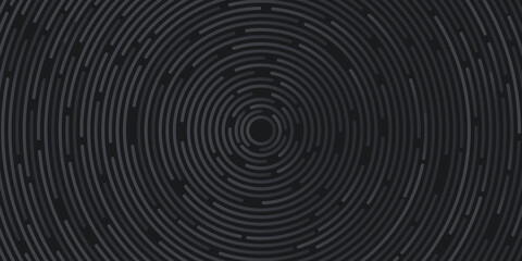  Black vector abstract background with circle round lines