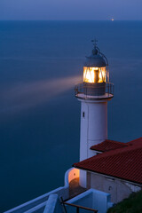 El Pescador Lighthouse, Santoña, Cantabrian Sea, Cantabria, Spain, Europe