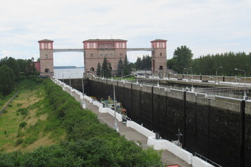 Russia, Rybinsk town, gateway from Volga River to Rybinsk waterstore, august 2020 (23)