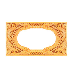 Pattern of wood carved frame for decoration