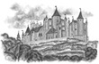 Castillo medieval con torreones
