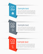 © andreyorb - Vector infographics tab paper index template  for diagram, graph, presentation and chart. Business concept with 3 options, parts, steps or processes
