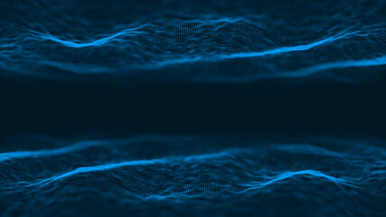 Wall Mural - computer geometric digital connection structure. business inteligence technology background. binary 