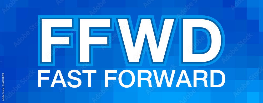 FFWD – Fast Forward Acronym, Modern Background Design Stock Vector ...