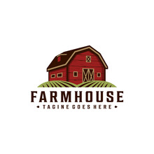 Farmhouse / Warehouse Vintage Retro Hipster Logo Design