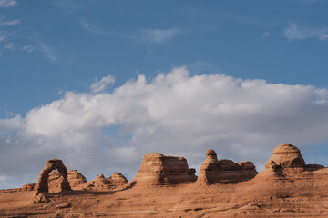 Sticker - Breathtaking view of the Arches National Park, Delicate Arch Castle USA