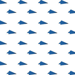 Wall Mural - paper airplanes flying pattern background