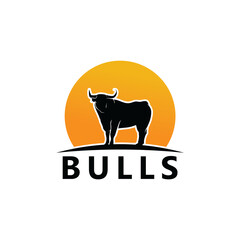 Wall Mural - Bulls Logo Template Design Vector