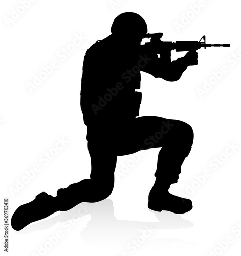 High quality detailed silho...