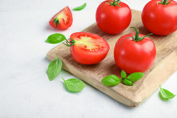 Sticker - Fresh ripe tomatoes and herbs