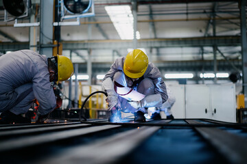 Wall Mural - man working in factory