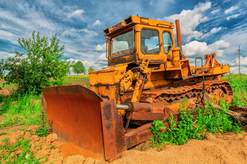 Old bulldozer