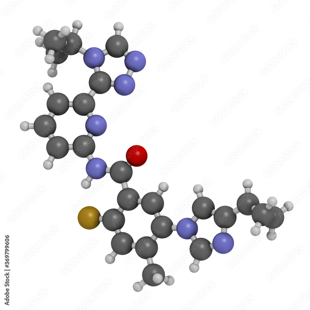 Stylized skeletal formula (chemical structure): Atoms are shown as ...