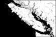 © Jordan - Vancouver Island Black & White Map - Half Detail Vector