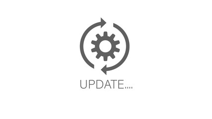Upgrade Update Refresh Hog Wheel Arrow Minimal Flat Line 