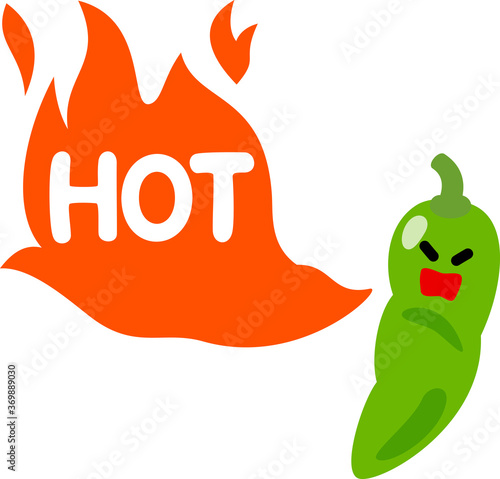 火を噴く緑色のトウガラシのキャラクター Stock Vector Adobe Stock 火を噴く緑色のトウガラシのキャラクター Stock Vector Adobe Stock
