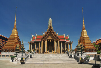 Wall Mural - The Temple of the Emerald Buddha or Wat Phra Kaew no people