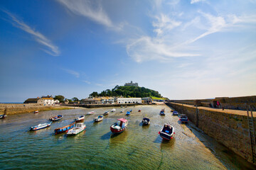 Poster - Port of St Michael's Mount, Cornwall