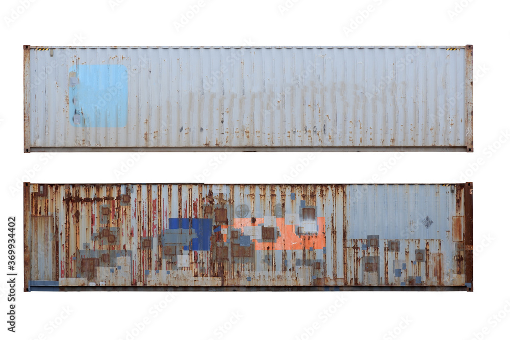 Scratch container Cut white background Stock Photo | Adobe Stock