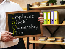 Employee Stock Ownership Plan ESOP Is Shown On The Conceptual Business Photo