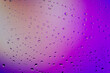 canvas print picture - Water droplets on colorful background. Beautiful abstract background