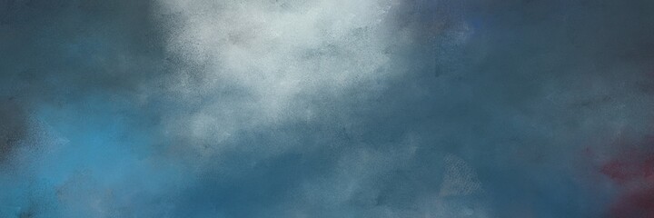 Aufkleber - stunning abstract painting background graphic with teal blue, pastel blue and light slate gray colors and space for text or image. can be used as horizontal background texture