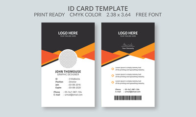 Creative id card template