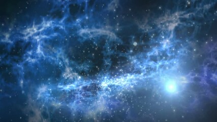 Wall Mural - Background animation of galaxy and stars