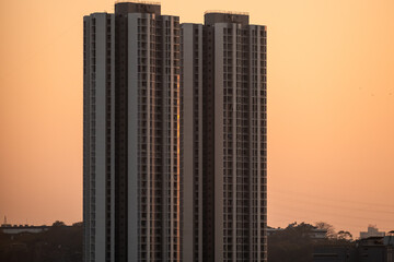 Wall Mural - A tall high rise skyscraper in the city of Mumbai