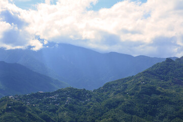 Wall Mural - Mount Kinabalu landscape view in Sabah, Malaysia