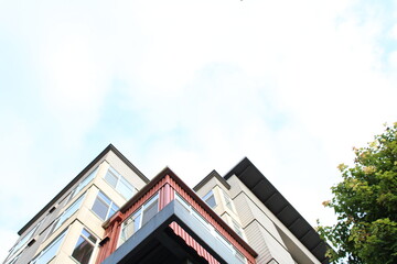 modern building with blue sky